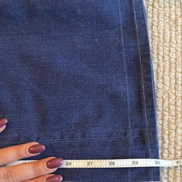 Vintage Blue Flare Jeans with Embroidery - Picture 9 of 9